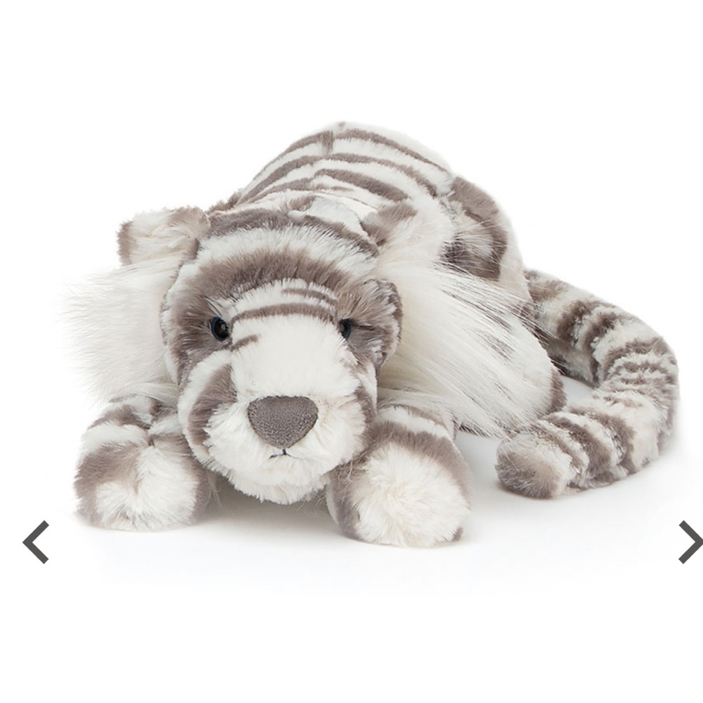 NWT Jellycat Little Sacha Snow Tiger